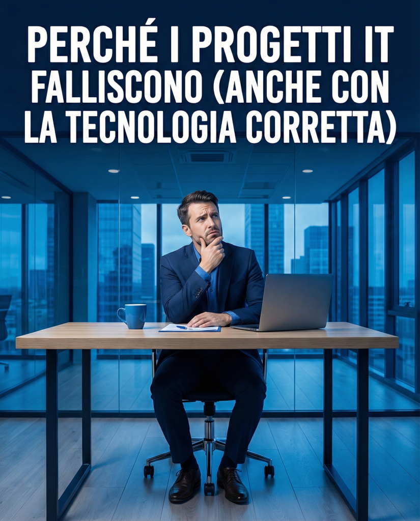 perché i progetti it falliscono anche con la tecnologia corretta